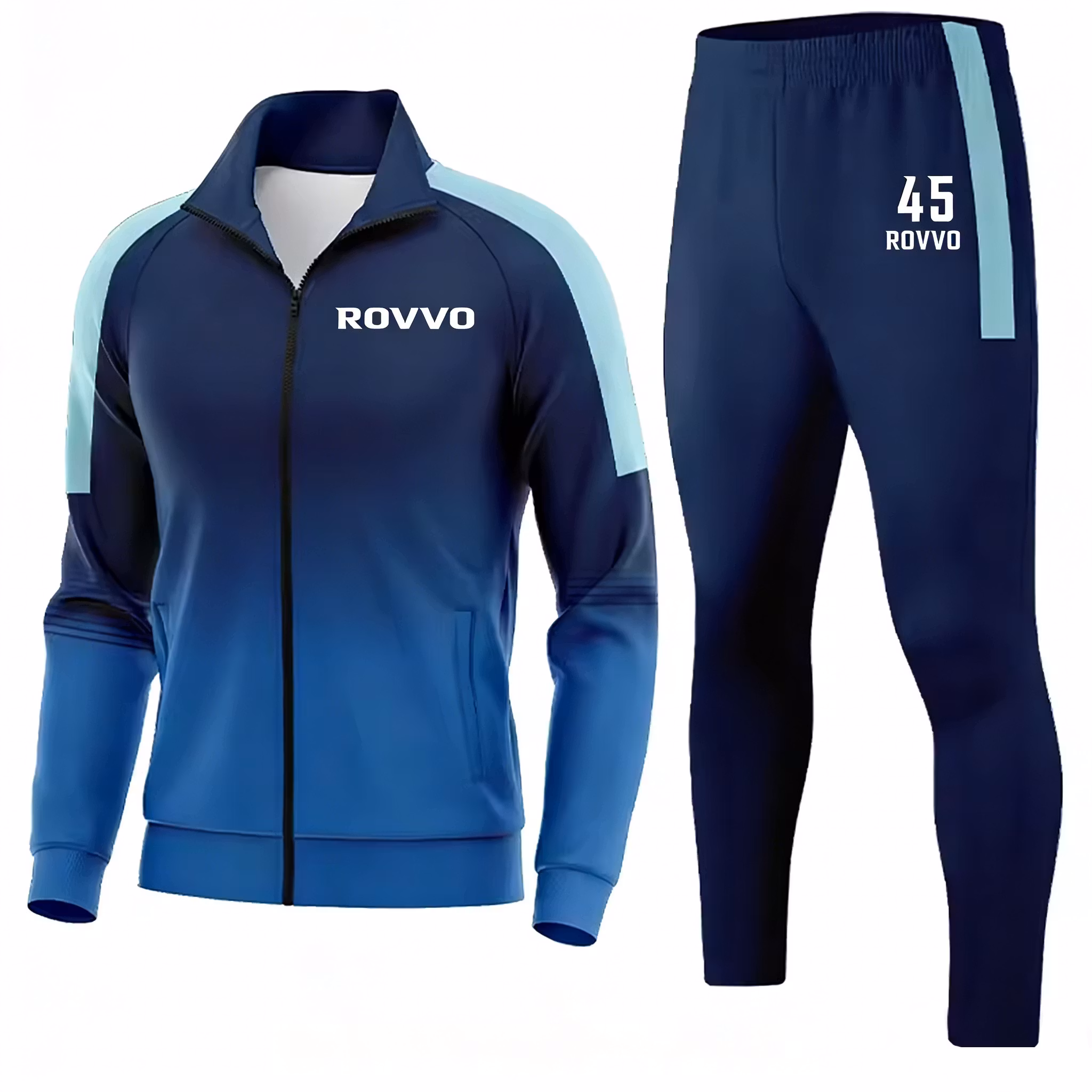 Custom LOGO Men's Full Zipper Sport Football Tracksuits Retro Football Match Uniform Training Jersey With Number New for Adults