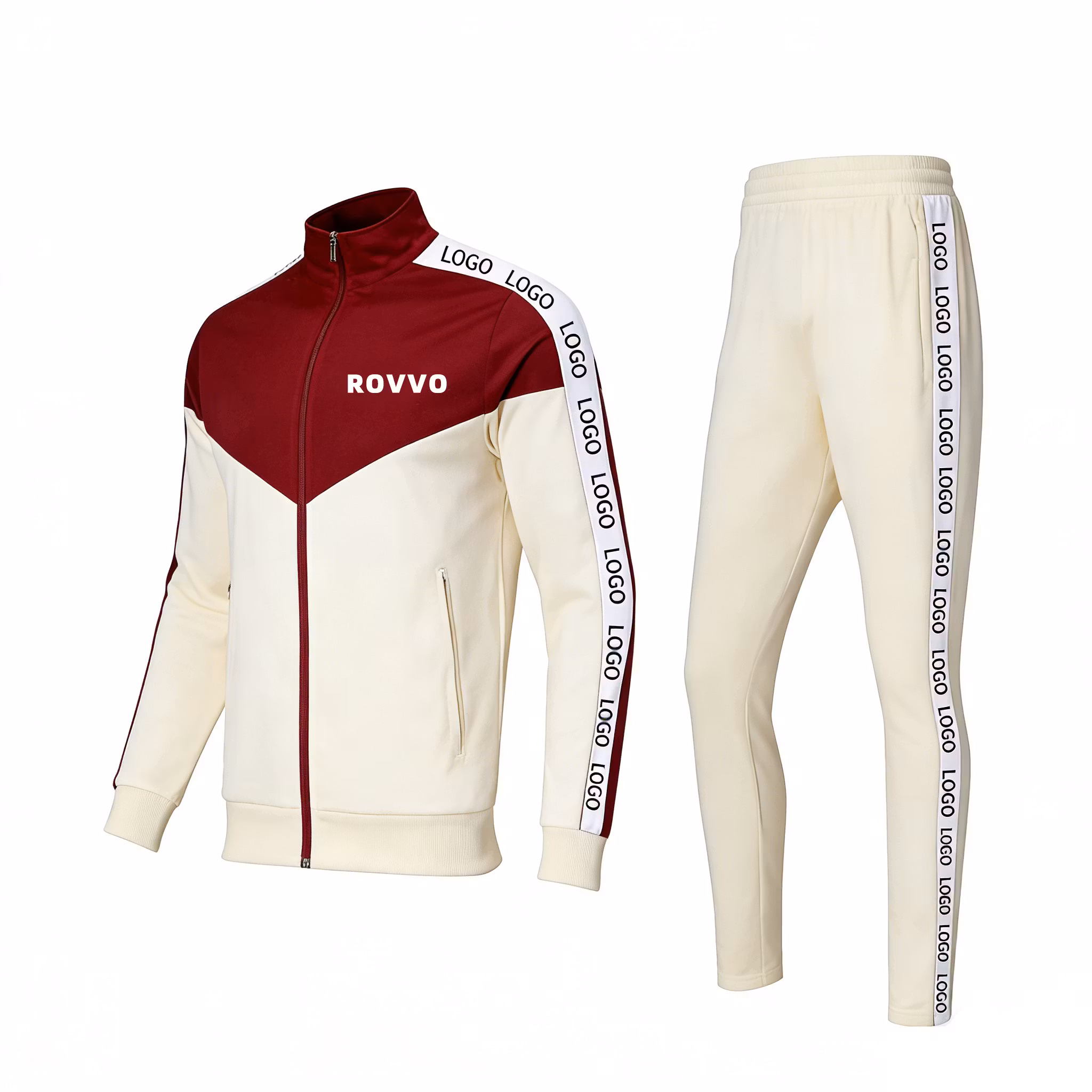 Unisex Soccer Jersey Set with Full Zipper Jacket Breathable Quick Dry Chenxing Team Club Football Kits Wholesale Price for Men