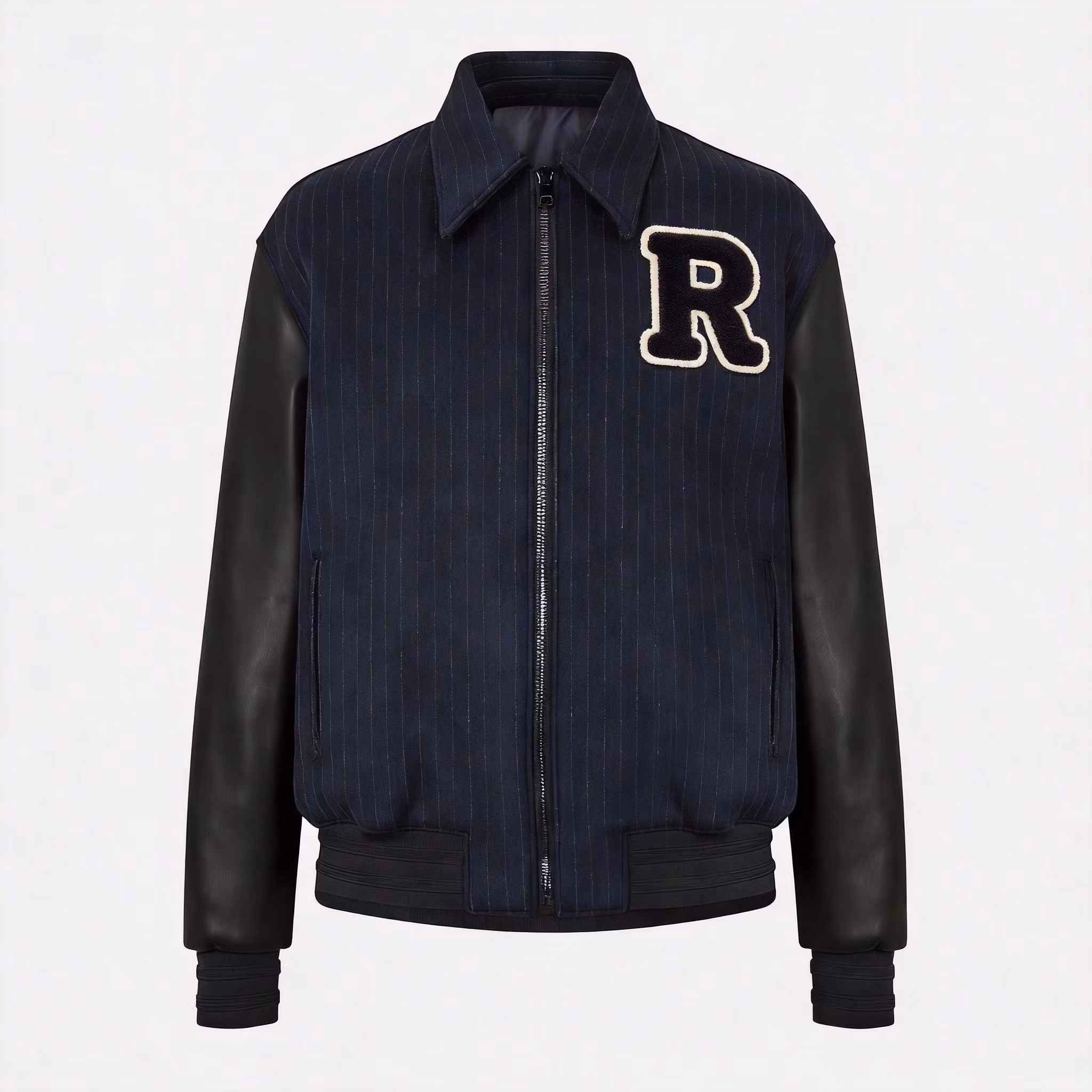 Casual Winter Stand Windbreaker Coats Plus Size Chenille Embroidery Varsity Jackets Men's Wholesale Customized Baseball Jackets