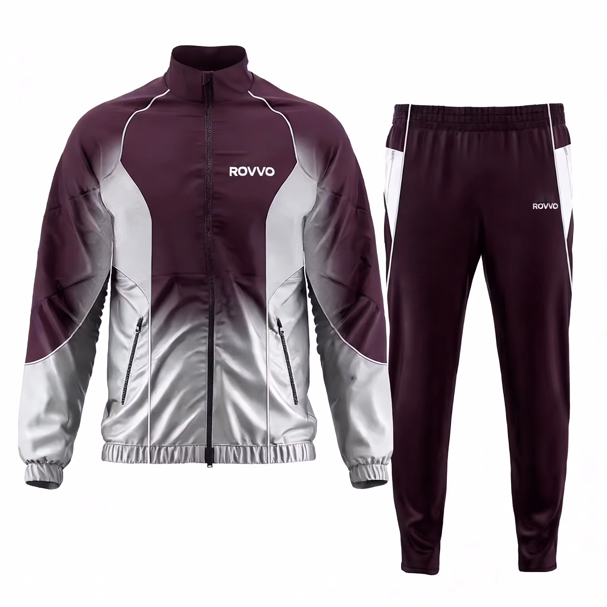 Custom LOGO High Quality Full Zipper Soccer Jerseys Sets 100% Polyester Breathable Quick Dry Stretch Full Sleeve for Men