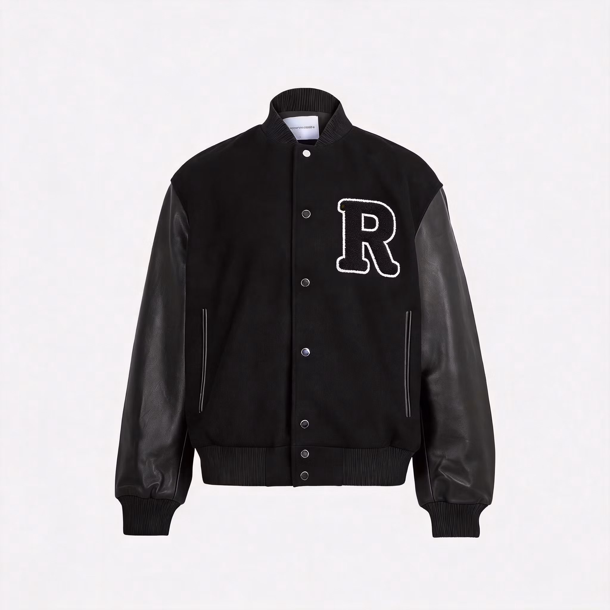 Oem Custom Chenille Embroidery logo Winter Bomber Baseball Varisty Jacket Polyester Sleeves Letterman Varsity Jacket for Men